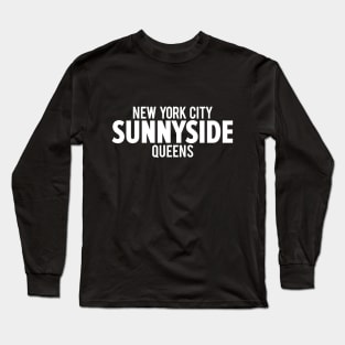 Sunnyside Queens Logo - Artistry Meets Simplicity in Urban Elegance Long Sleeve T-Shirt